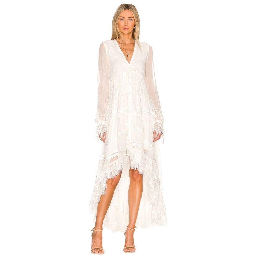ROCOCO‎ SAND High Low Long Dress in White